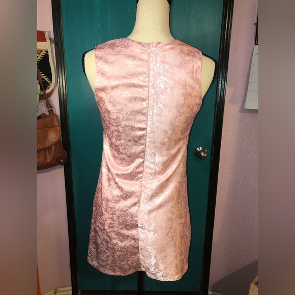 Baby Pink Red Rose Shift Dress 🌹 - Picture 4 of 15